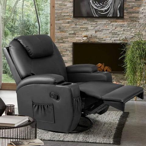 Rocking Recliner Sofa Chair with Massage and Heating