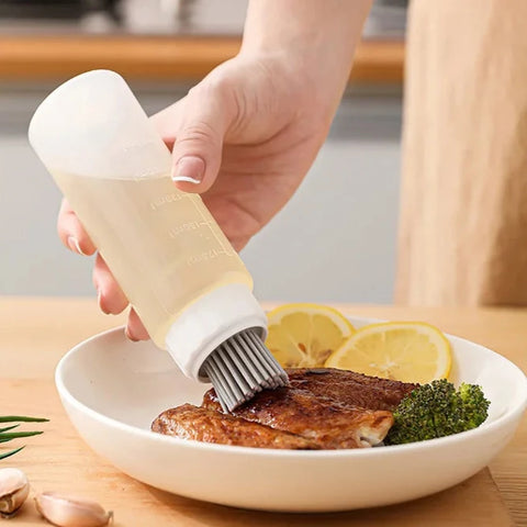 Kitchen Silicone Brush Oil Bottle