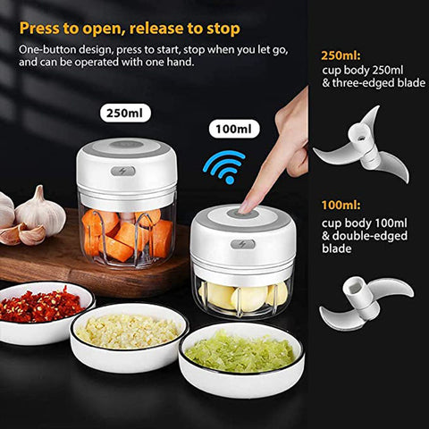 100/250mL Mini Electric Chopper