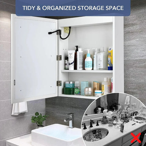 Touch LED Mirror Storage Cabinet