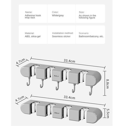 Upgrade ABS Mop Broom Hook Holder