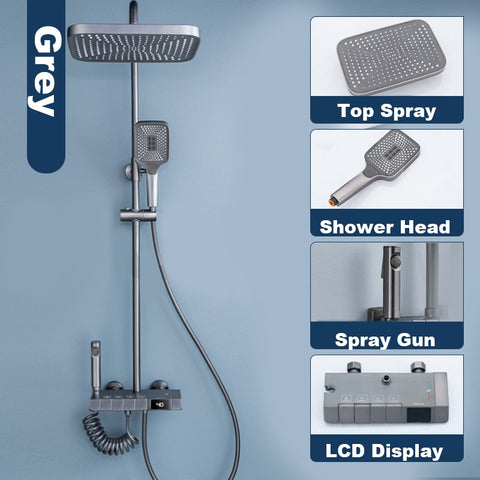 Digital Display Shower Set