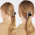 Pearls Hair Claw Clip