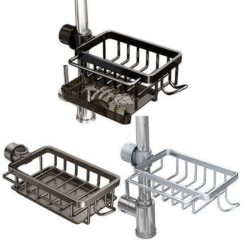 Kitchen Sink Faucet Organizer Sponge Rack