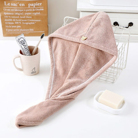 Hair Drying Hat Towel Cap
