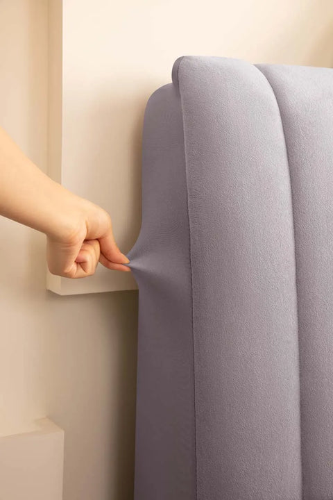 Plush Quilted Bed Headboard Cover