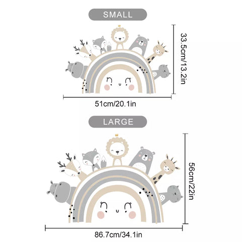 Cute Rainbow Friends Wall Sticker
