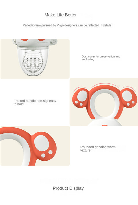 Baby Silicone Fruit Teether Pacifier
