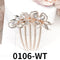 Crystal Flower Hair Comb Pin