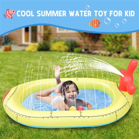 Inflatable Kiddie Sprinkler Swimming Pool