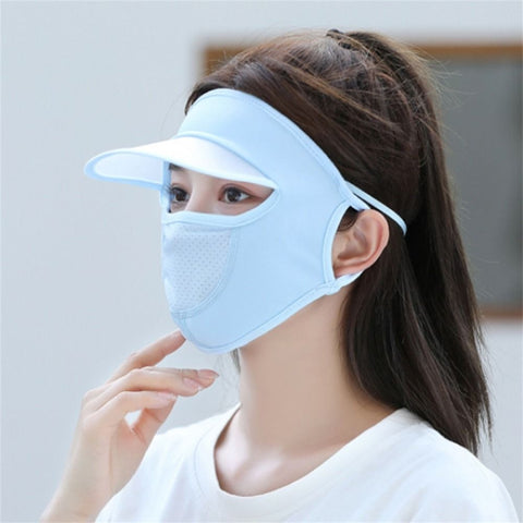 Ice Silk UV Protection Face Cap