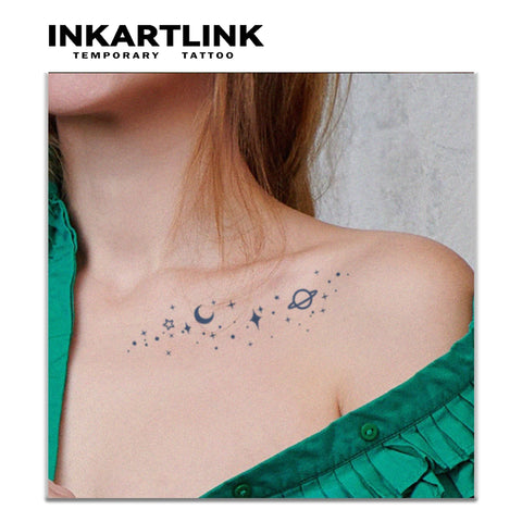 Galaxy Temporary Tattoo Sticker