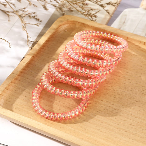 6PCS Spiral Hair Ties