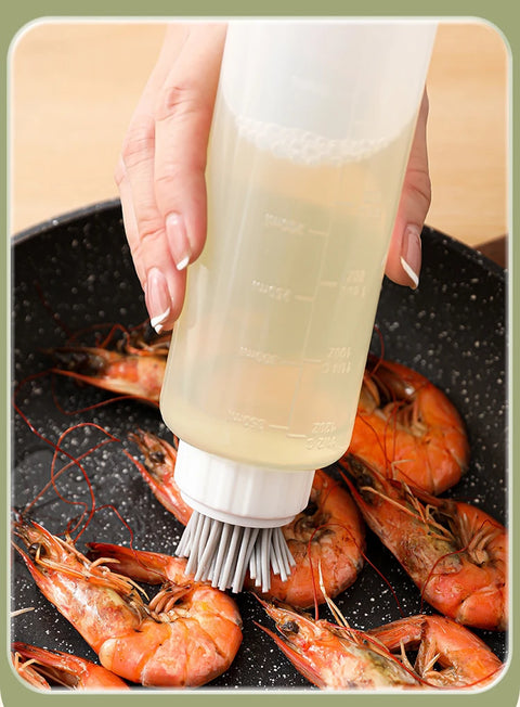 Kitchen Silicone Brush Oil Bottle