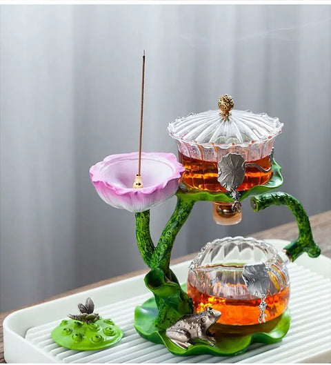 Lotus Essence: Heat-Resistant Kungfu Tea Set