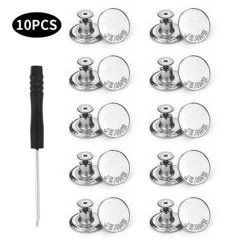 10PCS Jeans Buttons Replacement