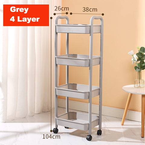 Multi-Layer Storage Trolley Rack