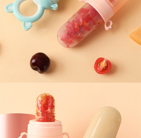 2-In-1 Baby Feeding Bottle Spoon Fruit Pacifier