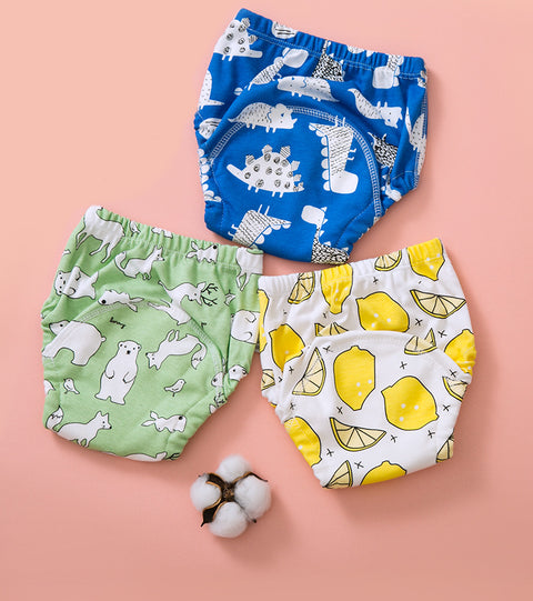 5PCS Reusable Cotton Baby Training Diapers
