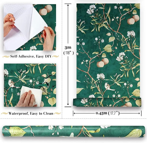 Floral Peel and Stick Wallpapers