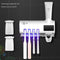 UV Disinfection Toothbrush Holder Toothpaste Dispenser