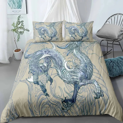 Dragon Duvet Pillow Cover Set