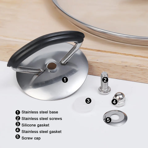 1/6pcs New Stainless Steel Pot Lid Handle