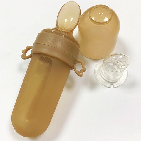 2-In-1 Baby Feeding Bottle Spoon Fruit Pacifier
