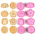 8PCS Flowers Cookie Mold Cutters