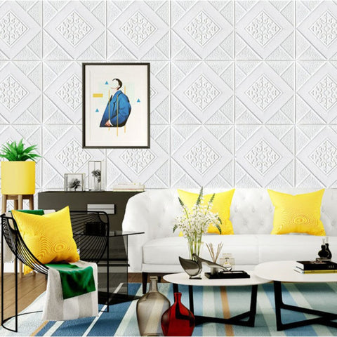 3D Tile Brick Wall Paper