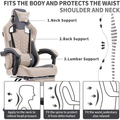 Ergonomic Lumbar Support Gaming Chair