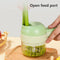 Multifunctional Handheld Slicer Brush Chopper Set