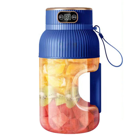 1200ML Portable Blender Bottle, USB Rechargeable Personal Smoothie Maker with 4 Stainless Steel Blades, Wireless Fruit Juicer Cup for Shakes, Smoothies & Protein Drinks