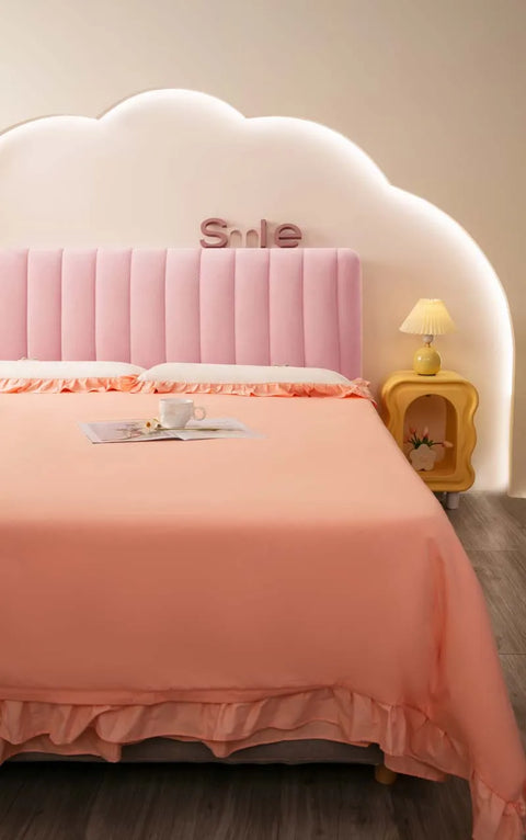 Plush Quilted Bed Headboard Cover
