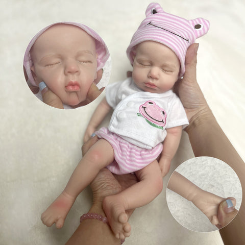 33cm 13inch Full Body Soft Solid Silicone Baby Doll