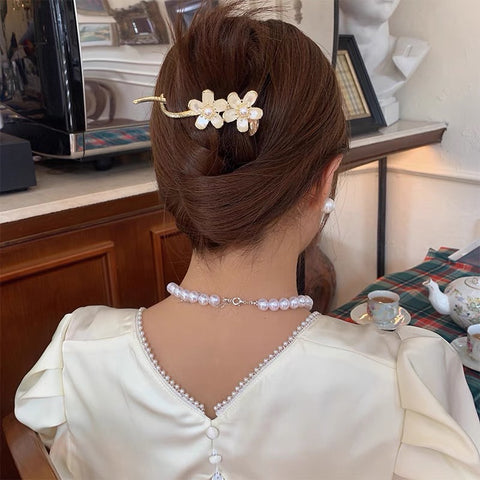 Elegant Rhinestone Metal Hair Pin