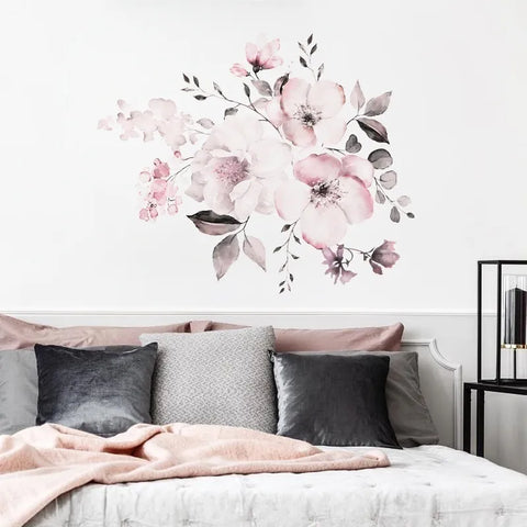 Pink Flower Wall Sticker