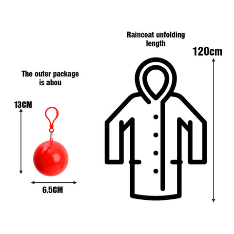 Portable Raincoat Ball