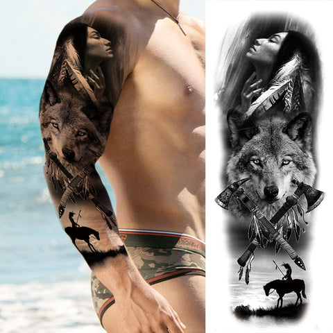 Full Arm Temporary Tattoos