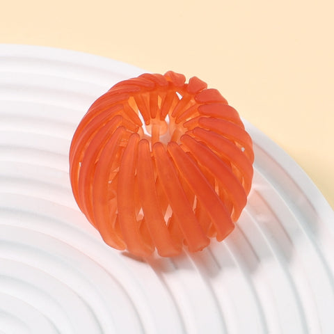 Velvet Hair Bun Buckle Claw