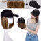 Bob Hair Wig Baseball Cap