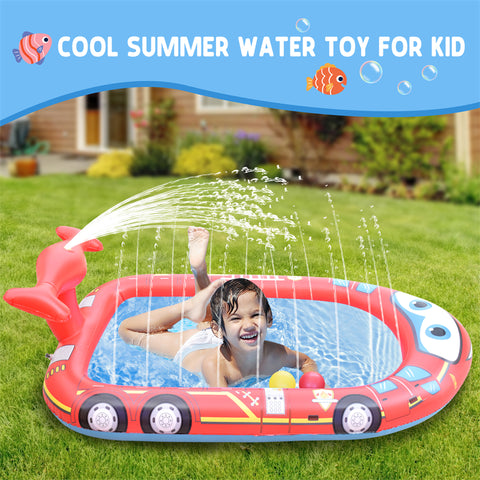 Inflatable Kiddie Sprinkler Swimming Pool