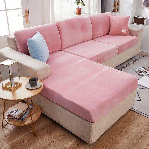 Velvet Sofa Seat Cushion Cover