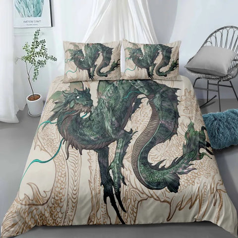 Dragon Duvet Pillow Cover Set