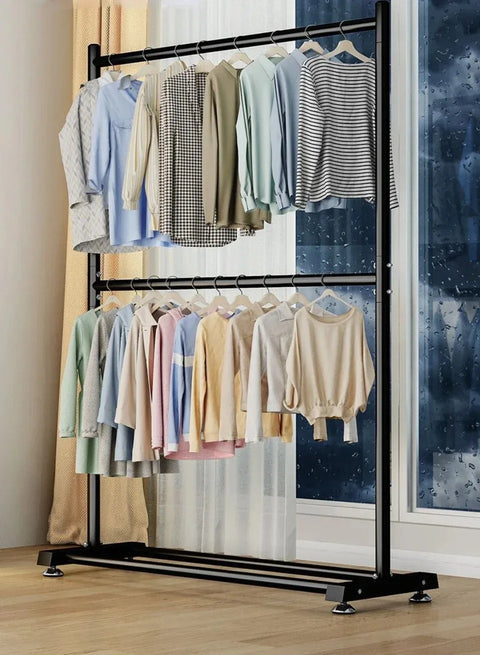 Movable Clothes Drying Rack