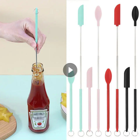 Silicone Spatula Scraper Brush