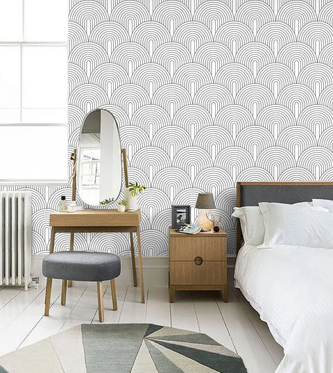 Canvas Rainbow Peel and Stick Wallpaper