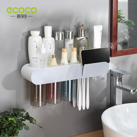 Magnetic Cup Toothbrush Holder Bathroom Accessories