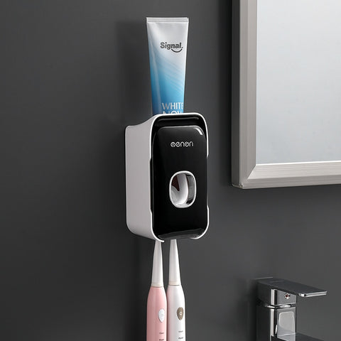Wall-mounted Toothbrush Holder Toothpaste Squeezer