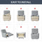 1-4 Seater Recliner Sofa Cover
